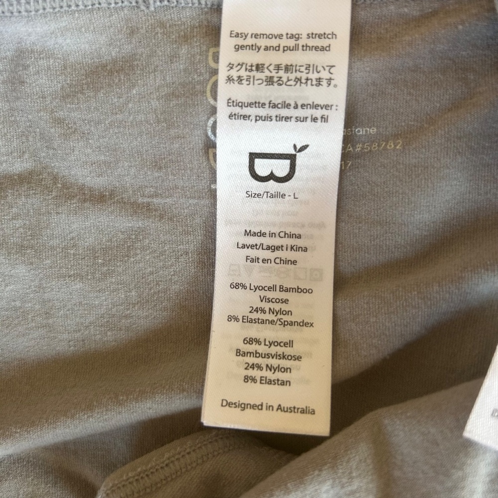 NWOT (bundle of 4) BOODY G-String Bamboo Underwear Size L / Mist Color - Picture 8 of 15